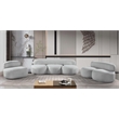 Meridian Furniture Venti Grey Boucle Fabric Chair