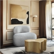 Meridian Furniture Venti Grey Boucle Fabric Chair
