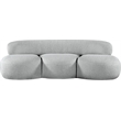 Meridian Furniture Venti Grey Boucle Fabric Sofa