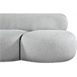 Meridian Furniture Venti Grey Boucle Fabric Sofa