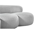 Meridian Furniture Venti Grey Boucle Fabric Sofa