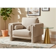 Meridian Furniture Madeline Beige Chenille Fabric Chair