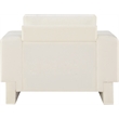 Meridian Furniture Madeline Cream Chenille Fabric Chair