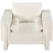 Meridian Furniture Madeline Cream Chenille Fabric Chair