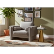 Meridian Furniture Madeline Grey Chenille Fabric Chair