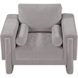 Meridian Furniture Madeline Grey Chenille Fabric Chair