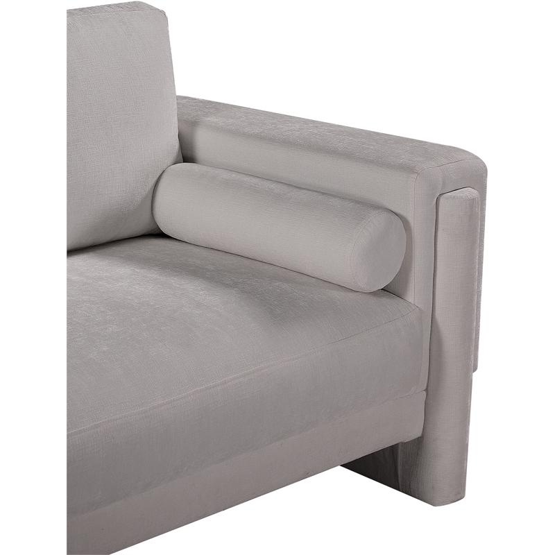 Meridian Furniture Madeline Grey Chenille Fabric Chair