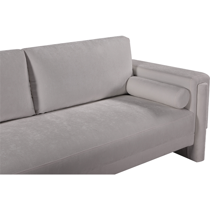 Meridian Furniture Madeline Grey Chenille Fabric Sofa