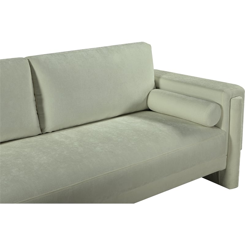 Meridian Furniture Madeline Mint Chenille Fabric Sofa