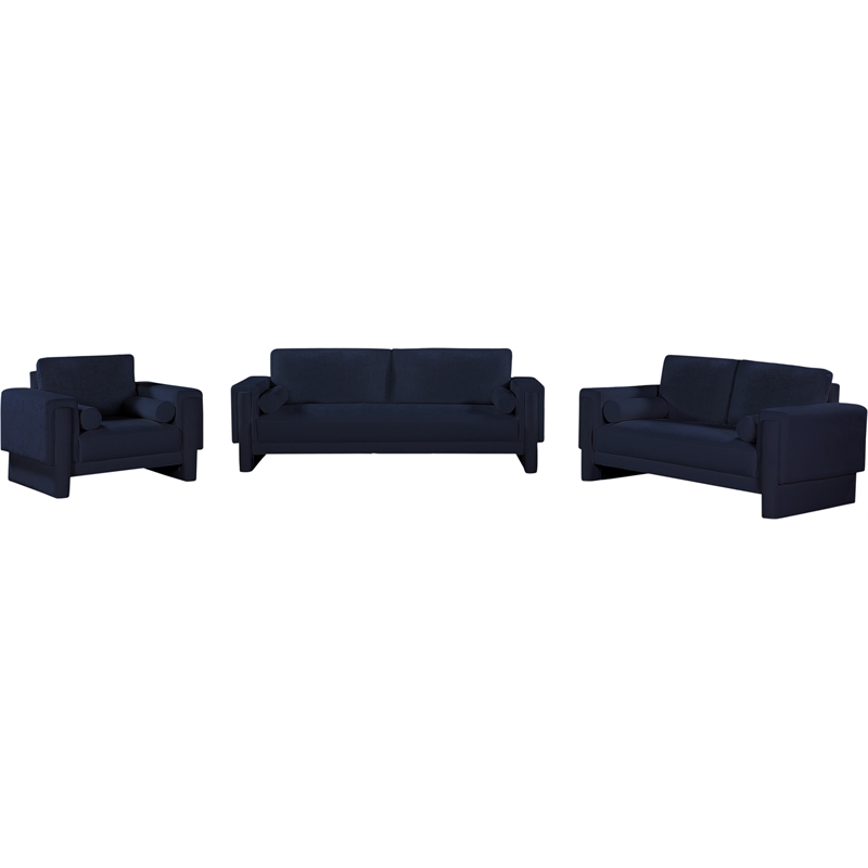 Meridian Furniture Madeline Navy Chenille Fabric Chair