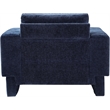 Meridian Furniture Madeline Navy Chenille Fabric Chair