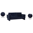 Meridian Furniture Madeline Navy Chenille Fabric Sofa