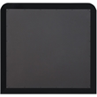 Meridian Furniture Fluted Black Mirror