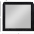 Meridian Furniture Fluted Black Mirror