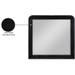 Meridian Furniture Fluted Black Mirror