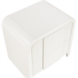 Meridian Furniture Fluted Cream Night Stand