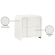 Meridian Furniture Fluted Cream Night Stand