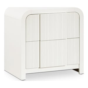 Meridian Furniture Fluted Cream Night Stand