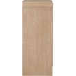 Meridian Furniture Fluted Natural Oak Veneer Chest