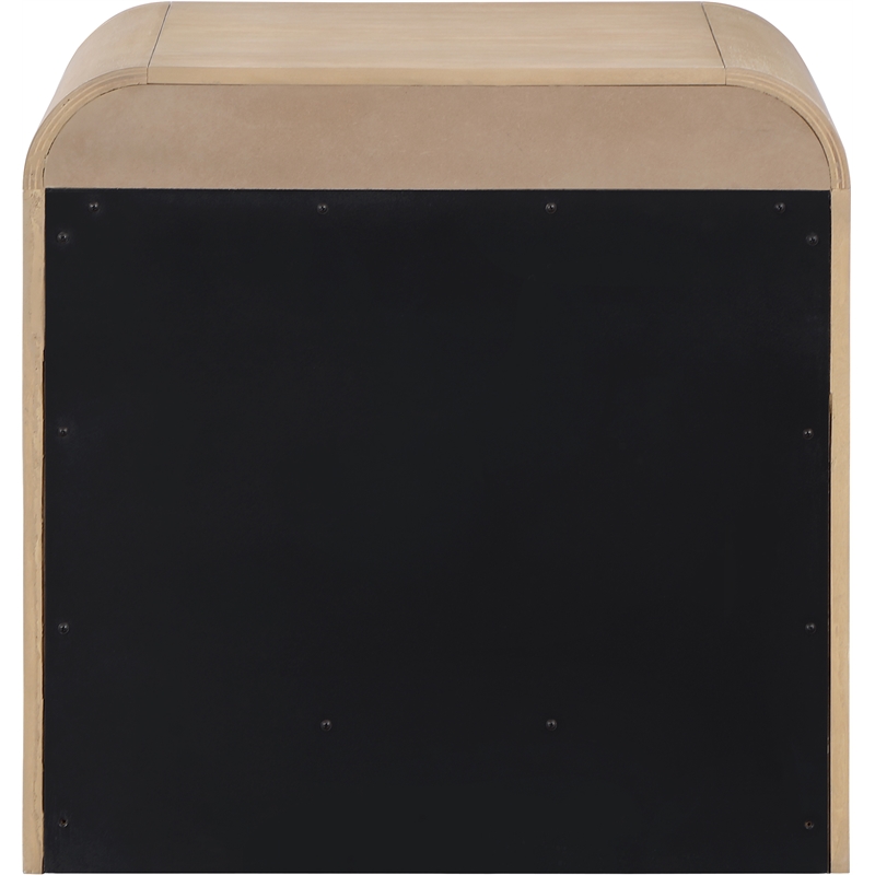Meridian Furniture Fluted Natural Night Stand