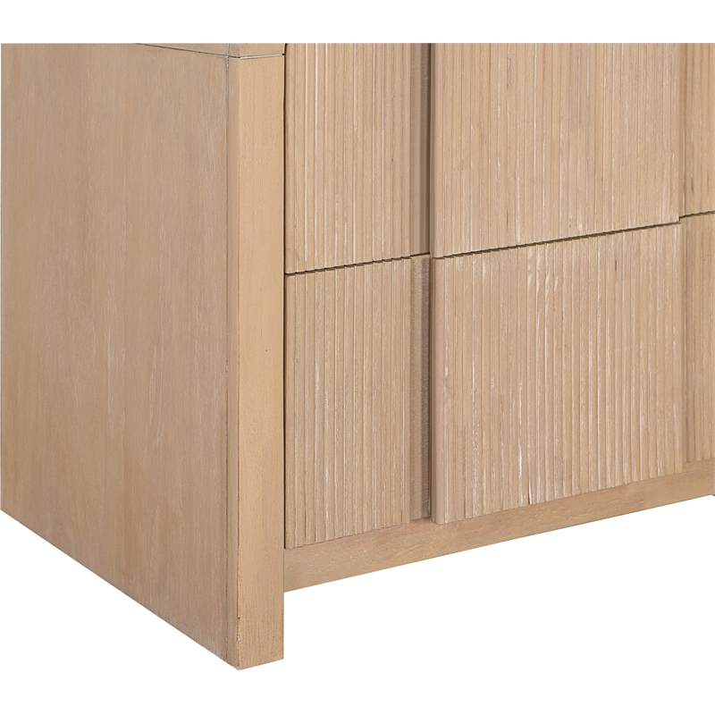 Meridian Furniture Fluted Natural Night Stand
