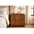 Meridian Furniture Fluted Walnut Night Stand