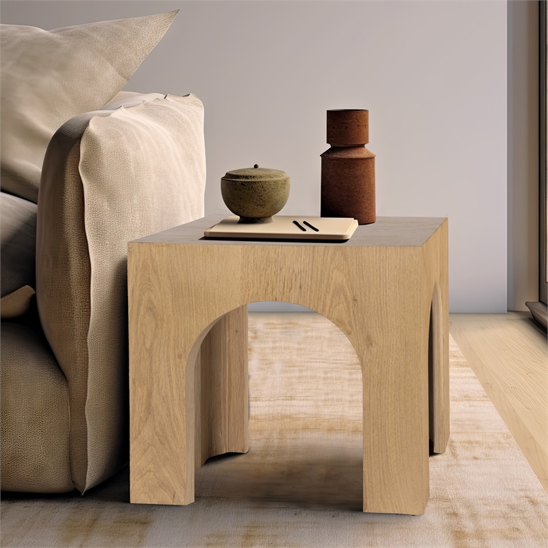 Meridian Furniture Arch Oak End Table