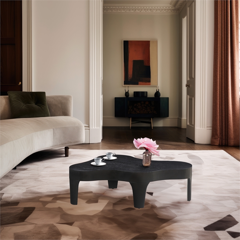 meridian furniture oakley black coffee table
