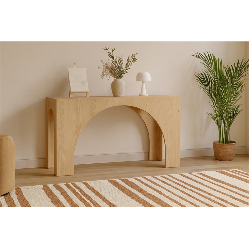 Meridian Furniture Arch Oak Console Table