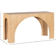 Meridian Furniture Arch Oak Console Table