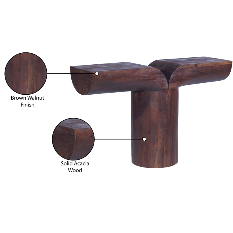 Meridian Furniture Tee Brown Console Table