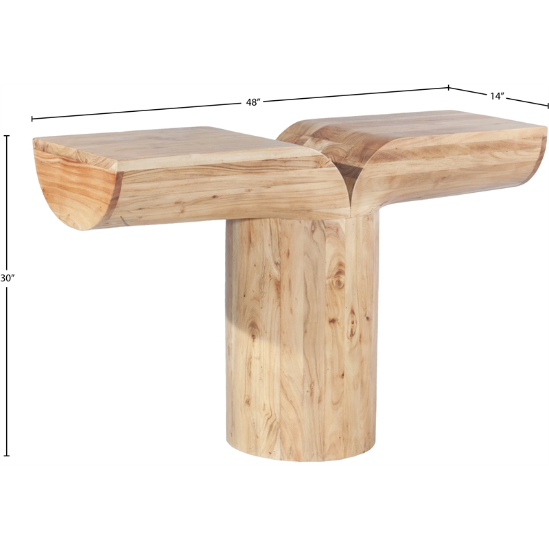 Meridian Furniture Tee Oak Console Table