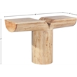 Meridian Furniture Tee Oak Console Table