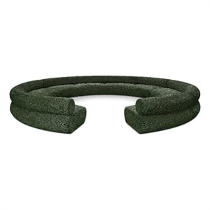 Meridian Furniture Bale 202&quot Green Chenille Fabric 10 pc. Modular Sectional