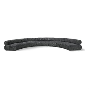 Meridian Furniture Bale 202&quot Grey Chenille Fabric 5 pc. Modular Sectional