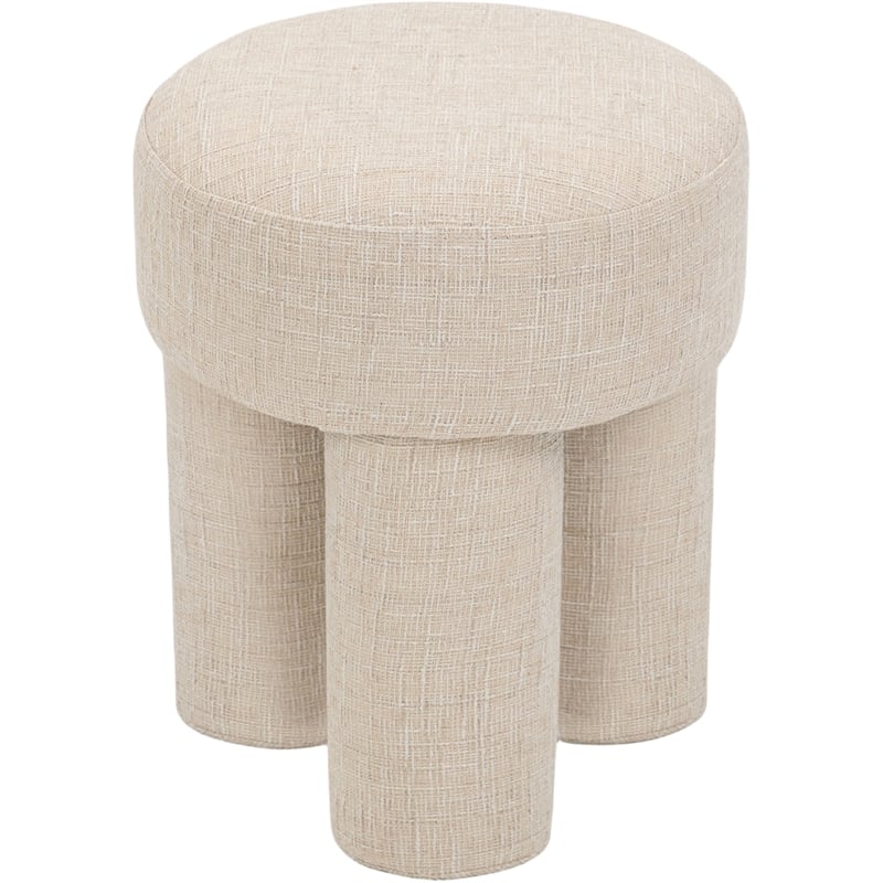 Meridian Furniture Larson Beige Fabric Ottoman/Stool