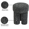 Meridian Furniture Larson Black Fabric Ottoman/Stool