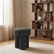 Meridian Furniture Larson Black Fabric Ottoman/Stool