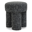 Meridian Furniture Larson Black Fabric Ottoman/Stool