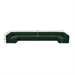 Meridian Furniture Ollie Green Boucle Fabric Modular Sectional