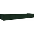 Meridian Furniture Ollie Green Boucle Fabric Modular Sectional