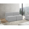 Meridian Furniture Ollie Grey Boucle Fabric Modular Sofa