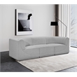 Meridian Furniture Ollie Grey Boucle Fabric Modular Sofa