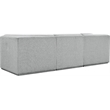 Meridian Furniture Ollie Grey Boucle Fabric Modular Sofa