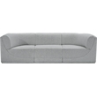 Meridian Furniture Ollie Grey Boucle Fabric Modular Sofa