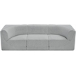 Meridian Furniture Ollie Grey Boucle Fabric Modular Sofa