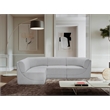 Meridian Furniture Ollie Grey Boucle Fabric Modular Sectional