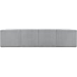 Meridian Furniture Ollie Grey Boucle Fabric Modular Sectional