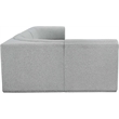 Meridian Furniture Ollie Grey Boucle Fabric Modular Sectional