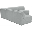 Meridian Furniture Ollie Grey Boucle Fabric Modular Sectional